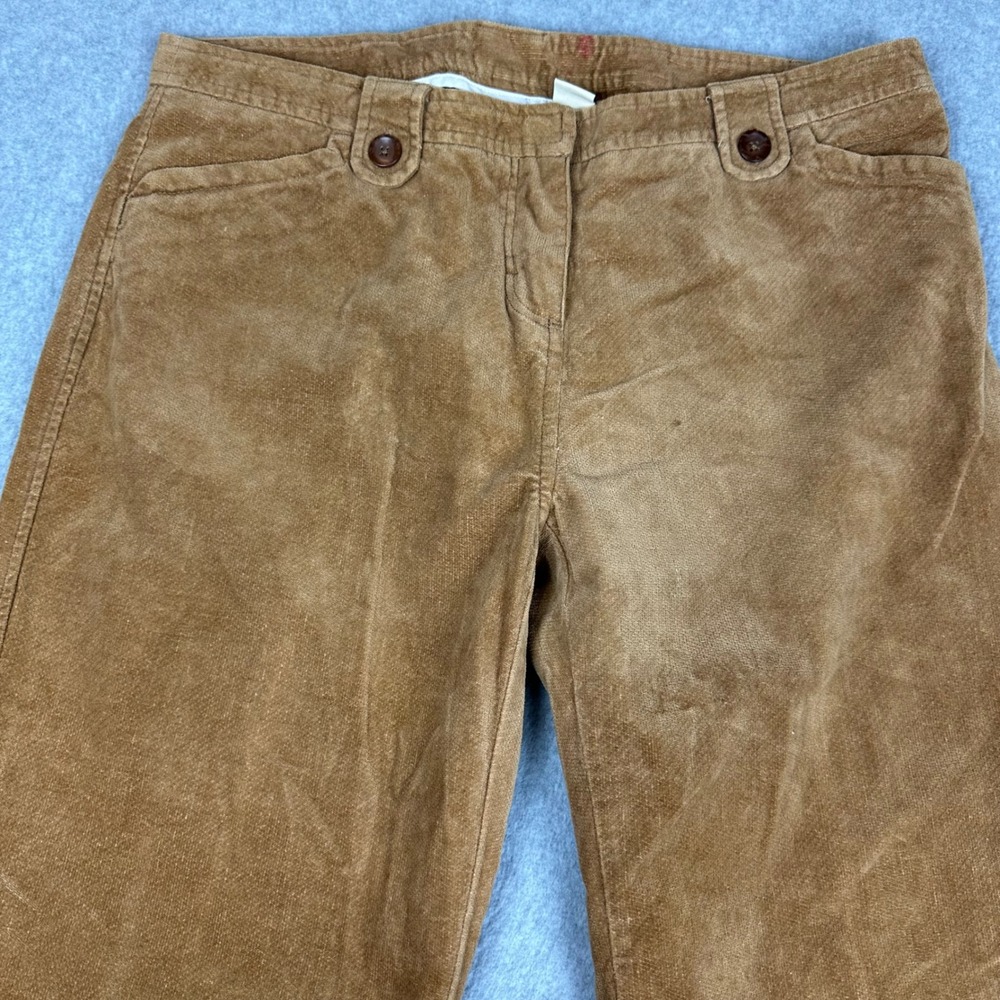 Briercreek Womens Tan Brown Corduroy Straight Leg Pants Size 12 Cotton 100%